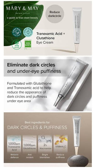 MARY & MAY TRANEXAMIC + GLUTATHIONE EYE CREAM