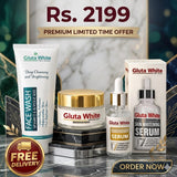 Gluta White Facial Kit 3 in 1 Whitening Anti Aging Set