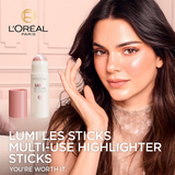 L'Oréal Lumi Le Glass Highlighter Stick | Dual-Finish Glass & Satin Glow | For Face & Body